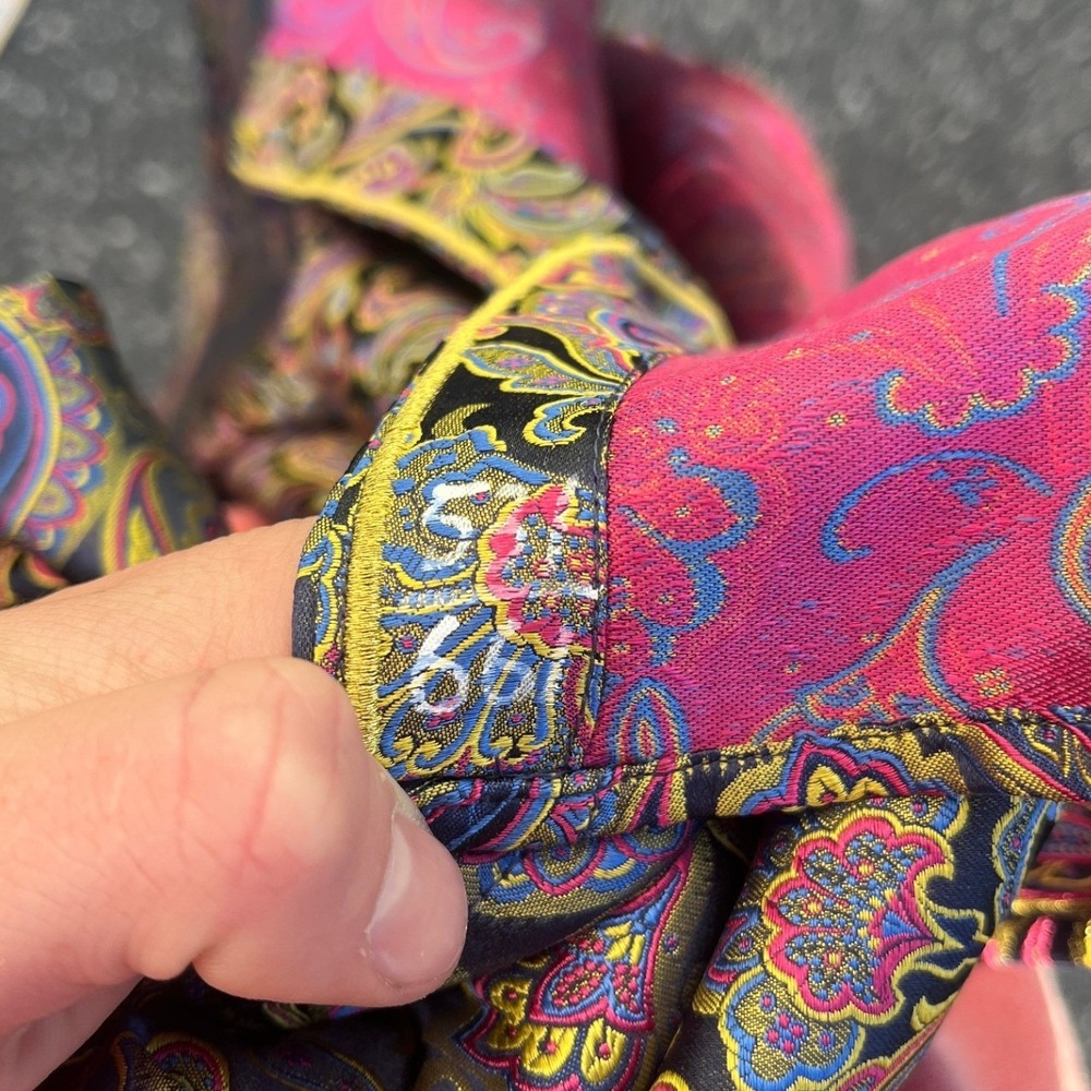 Robert Graham Limited Edition Silk Paisley Shirt Mens XL Classic Fit Multicolor - Picture 6 of 9